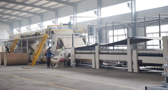 3 Linea di produzione di cartone ondulato a plico 80 m/min con riscaldamento elettrico MC80-1400