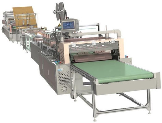 Macchina per la fabbricazione di sacchetti di carta da nido di miele ondulato da 380V 25KW YNFWD-650