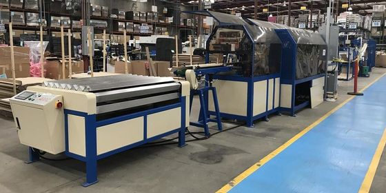 Macchina per la protezione di bordi di carta simmetrica e asimmetrica in L Dimensione 30-110 mm con velocità massima di 70 m/min