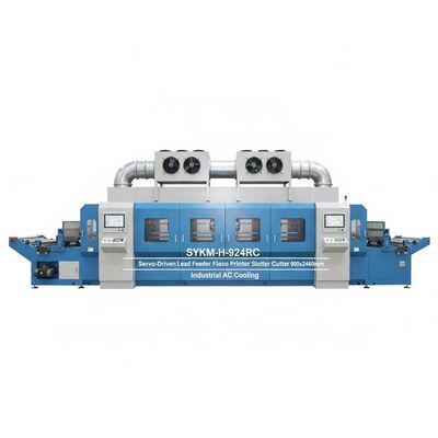 SYKM-H-924RC Alimentatore cavo servo-guidato Stampante Flexo Slotter Fustellatrice 900x2400mm Raffreddamento CA industriale