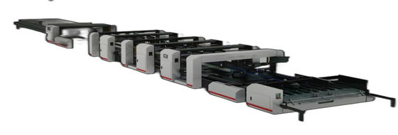 Macchina adesiva per cartelle completamente automatica 42 kW, macchina ad alta velocità per piegare e incolpare