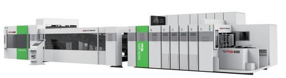 Stampatrice ad alta velocità a flessibilità, slotter, die cutter, folder, gluer line
